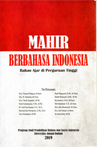 Image of MAHIR BERBAHASA INDONESIA: Bahan Ajar di Perguruan Tinggi