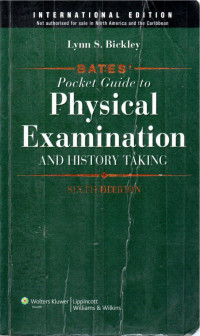 Image of BATES' POCKET GUIDE TO PHYSICAL EXAMINATION AND HISTORY TAKING. 6Th Edition