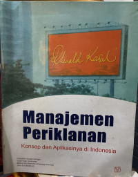 Image of MANAJEMEN PERIKLANAN: Konsep dan Aplikasinya di Indonesia