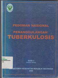 Image of PEDOMAN NASIONAL PENANGGULANGAN TUBERKULOSIS Ed.2
